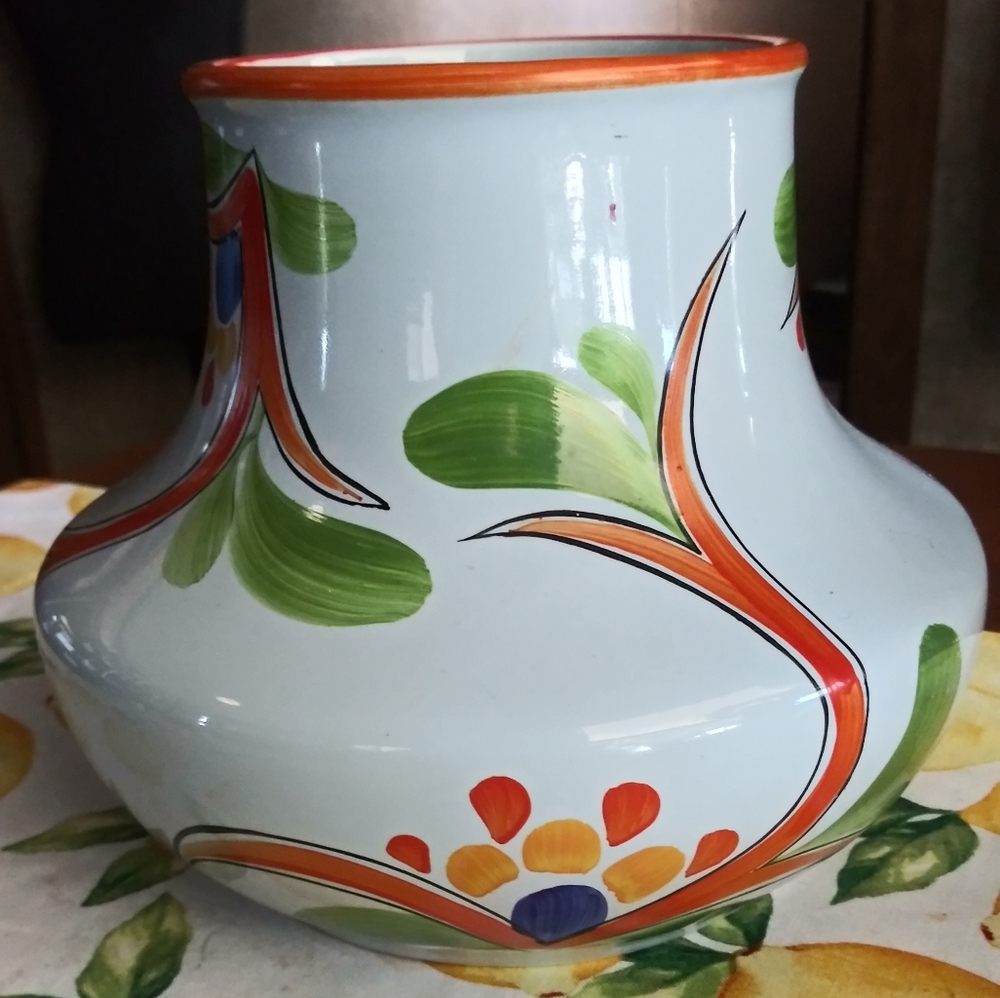 Antique Czech Ditmar Urbach Co Art Deco Squat Vase
